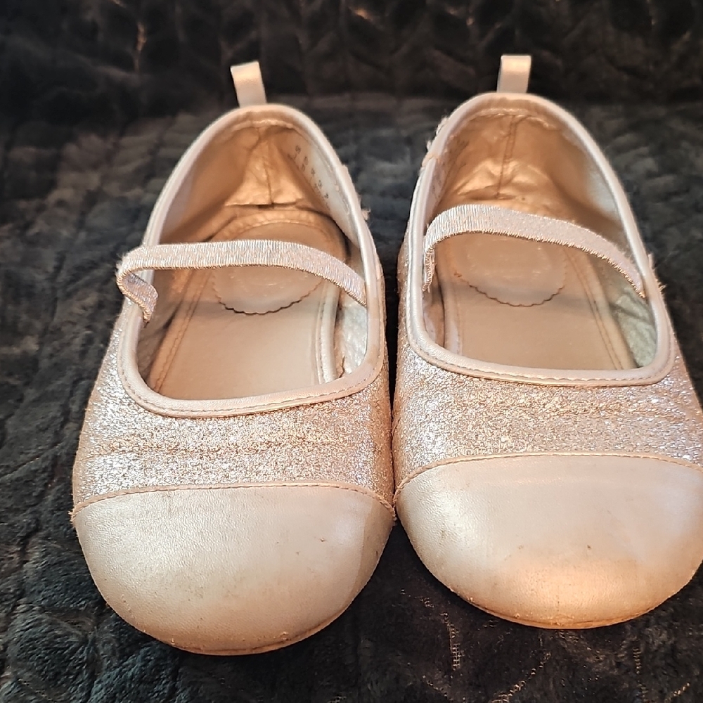 Disney Silver Glitter Kids Dress Shoes